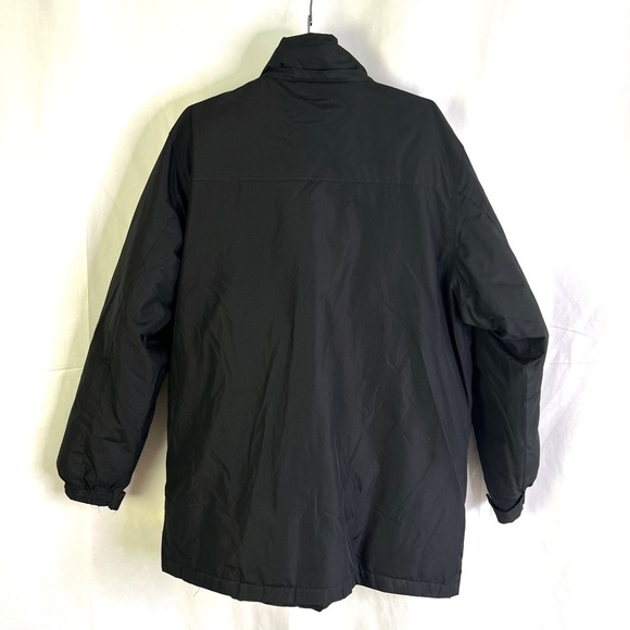 REEBOOK BLACK  PUFFER COAT WINTER BLACK COAT FRONT UNISEX MEN SIZE SMALL - Picture 7 of 14